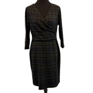 Ann Taylor Petite Flannel Sheath Dress - Size 6P - Fall Winter NWT
